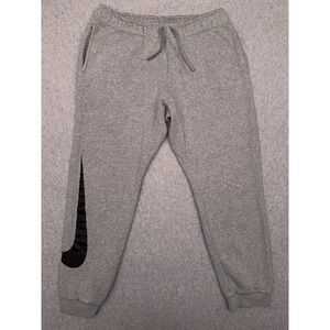 Nike Sportswear Fleece Joggers Men's‎ Medium Gray Big Swoosh Sweatpants 804718